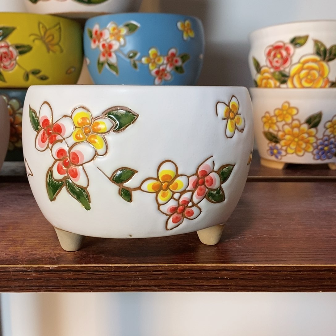 红陶韩式多肉植物花盆