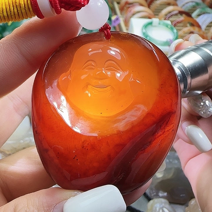 玛瑙/玉髓合金手把件