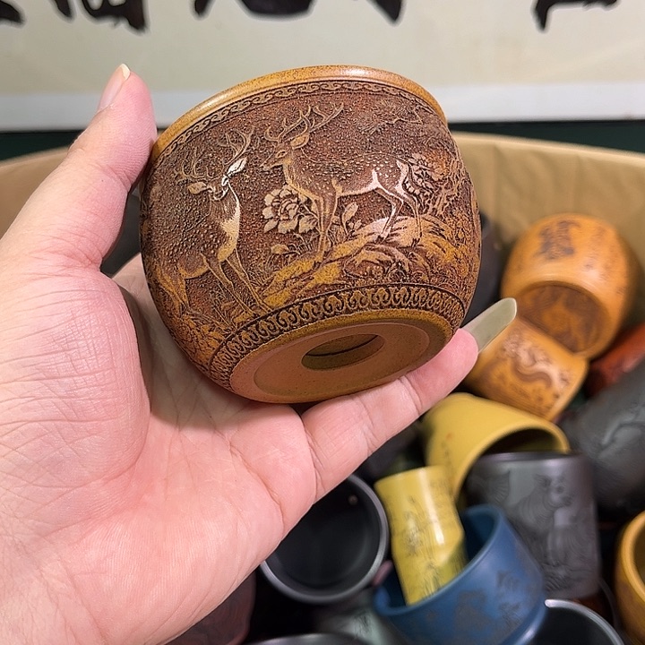 茶杯紫砂全手工紫砂主人杯