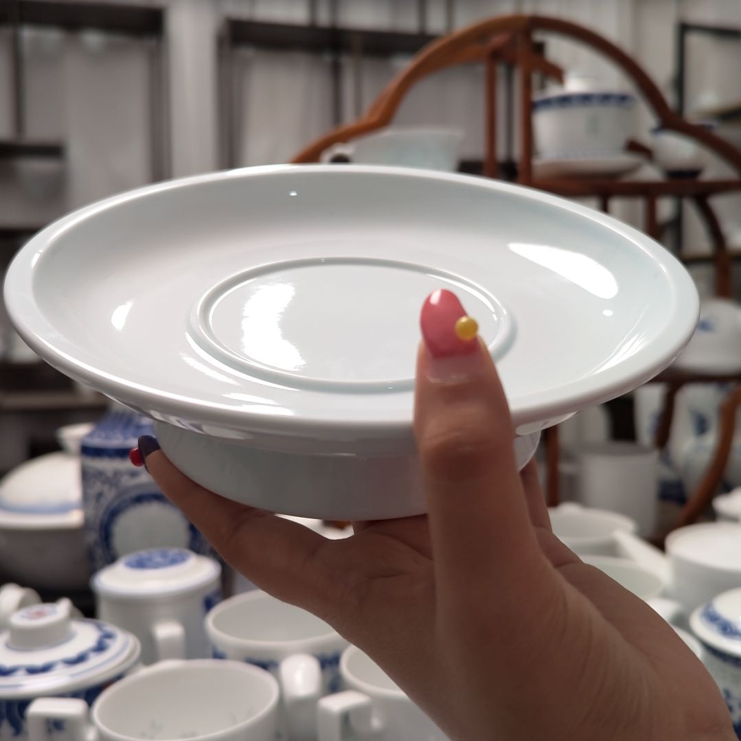 陶瓷青釉炖盅托一个