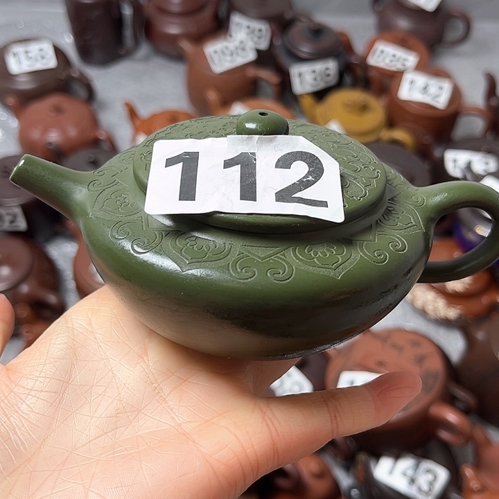 紫砂茶壶紫砂微瑕半手