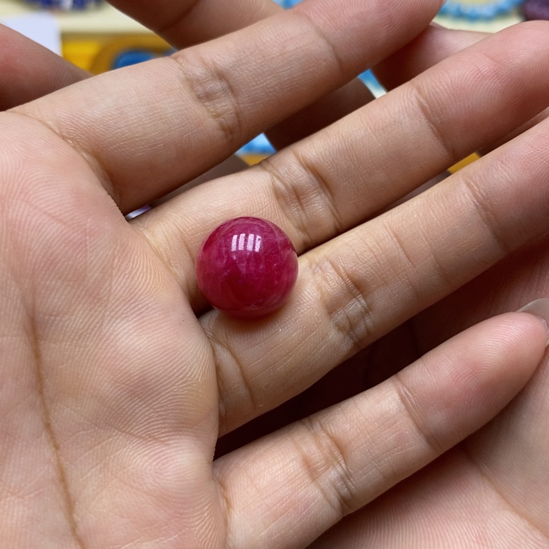 蔷薇辉石未镶嵌珠子楠*耳