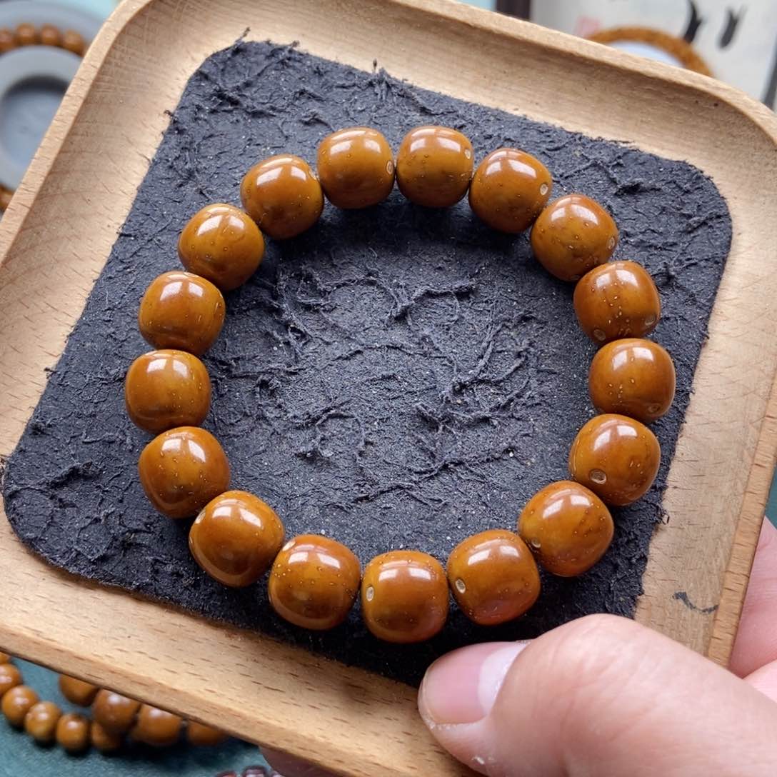 紫金鼠手串12.8mm精品黄金甲