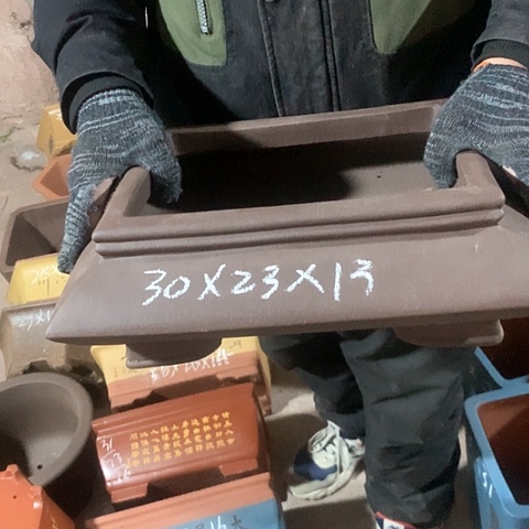 紫砂花盆手工制作