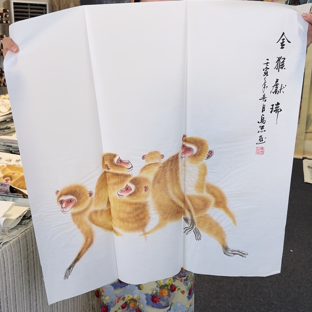 纯手绘年画好看的画