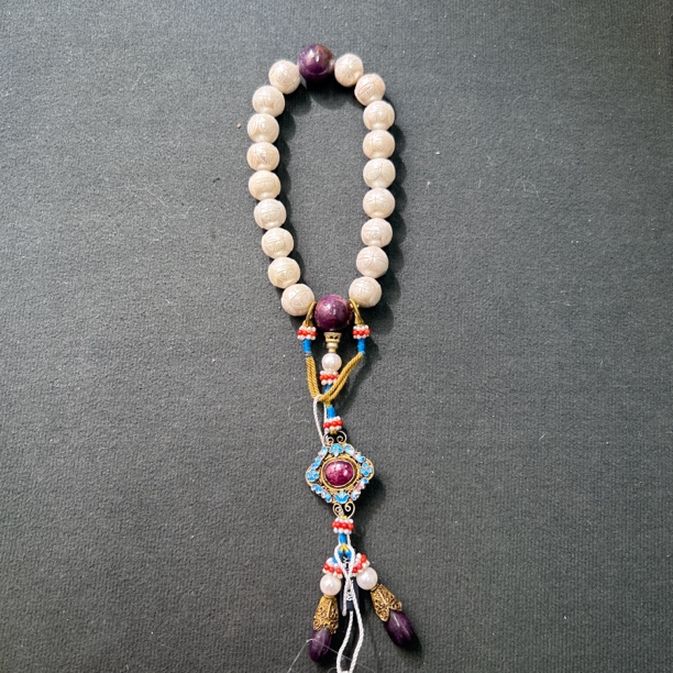 文山居K 团寿纹东珠手持