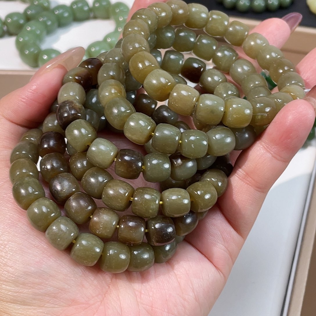 和田玉手链未镶嵌多样性发其一 10