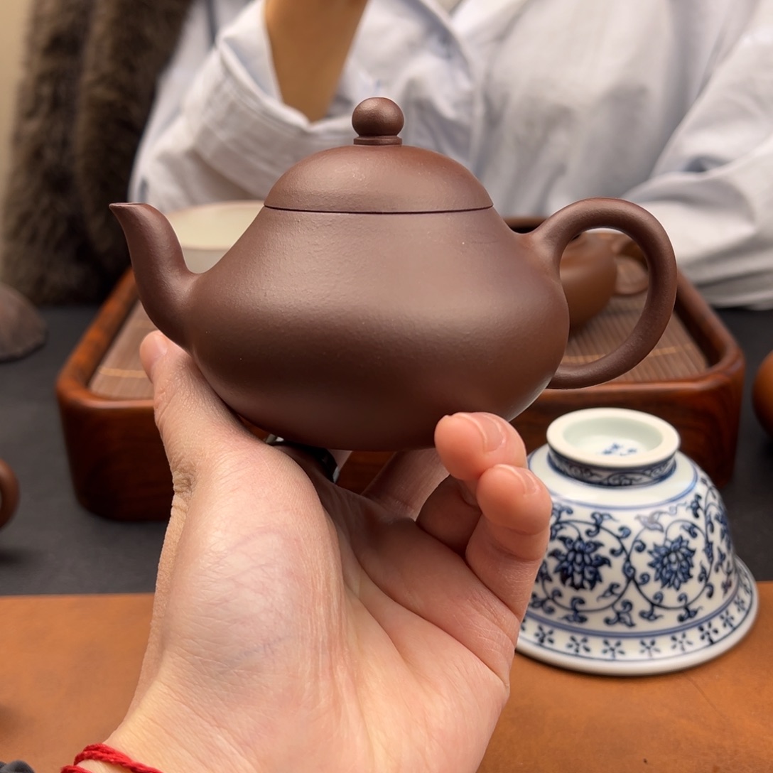 茶壶紫砂梨形 紫泥 160cc