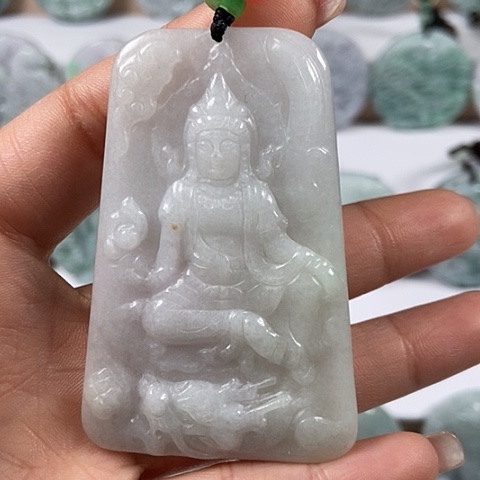 翡翠颈饰未镶嵌玉龙观音福利