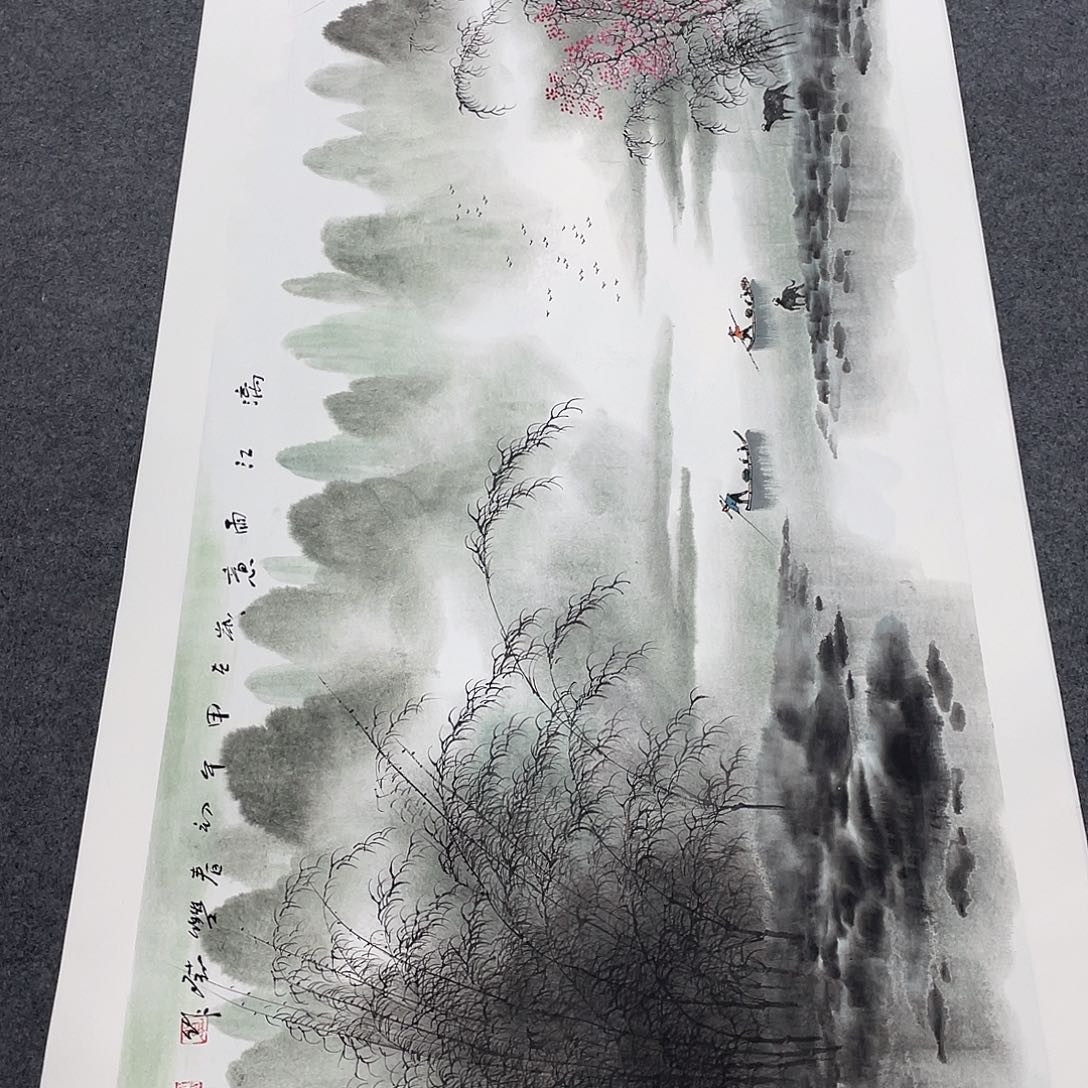 国画今天上午国画作品展示