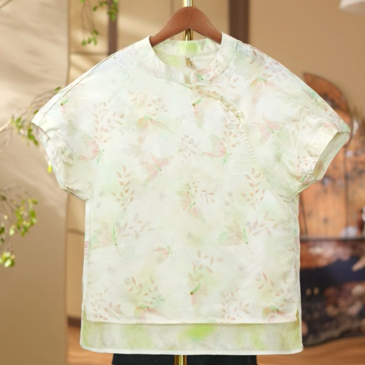 《陌上花开-小衫》2025新中式国风提花女士百搭小衫