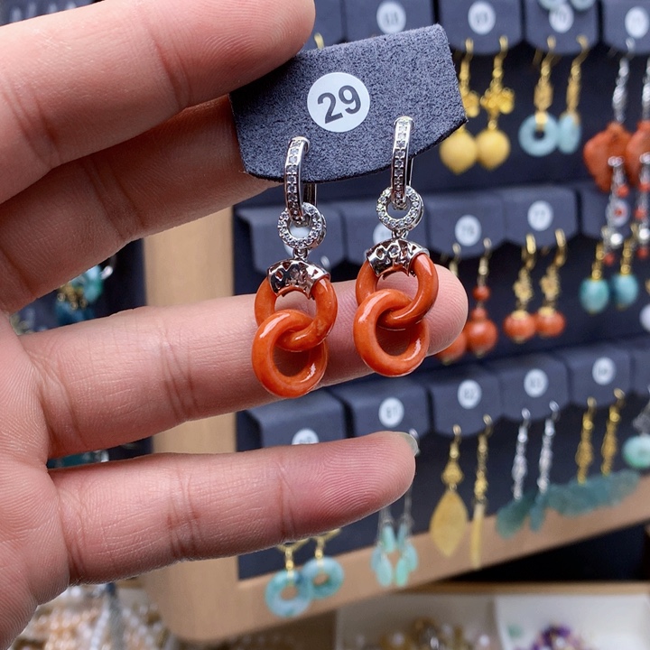 未镶嵌翡翠耳饰耳饰