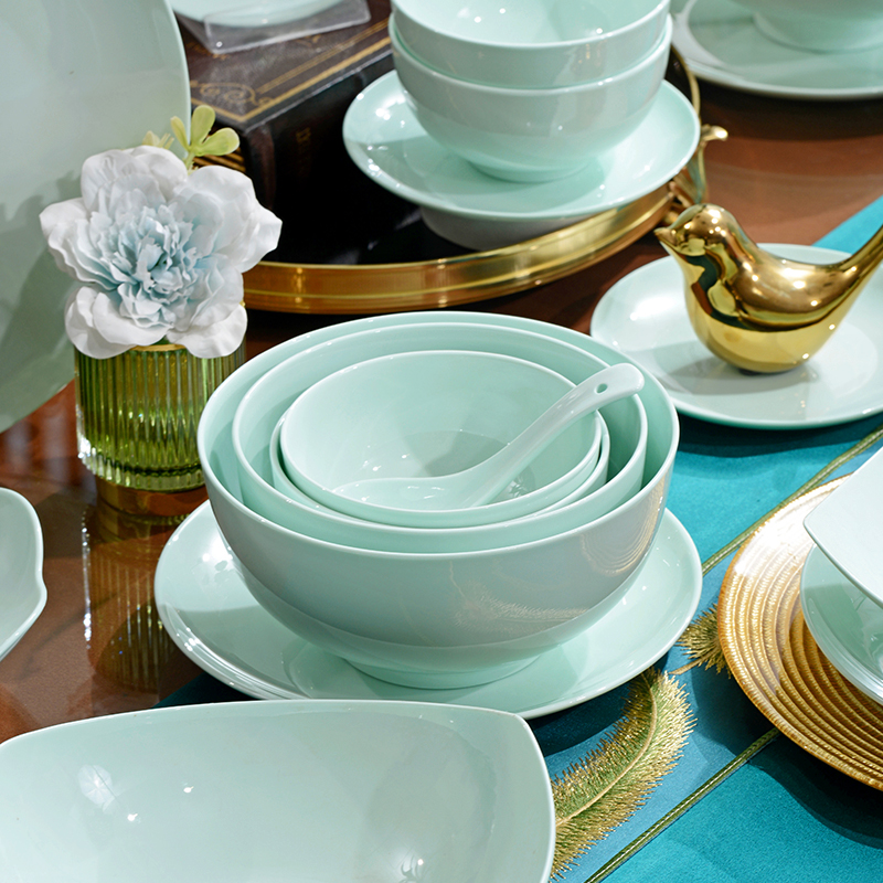 A812①】青骨瓷6英寸奥碗2只唐山骨瓷家用餐具