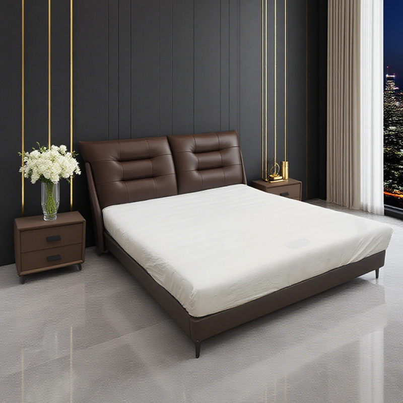 aiyi/爱意【山哥专属】t03轻奢家用简约主卧北欧软包床大床弹簧床垫