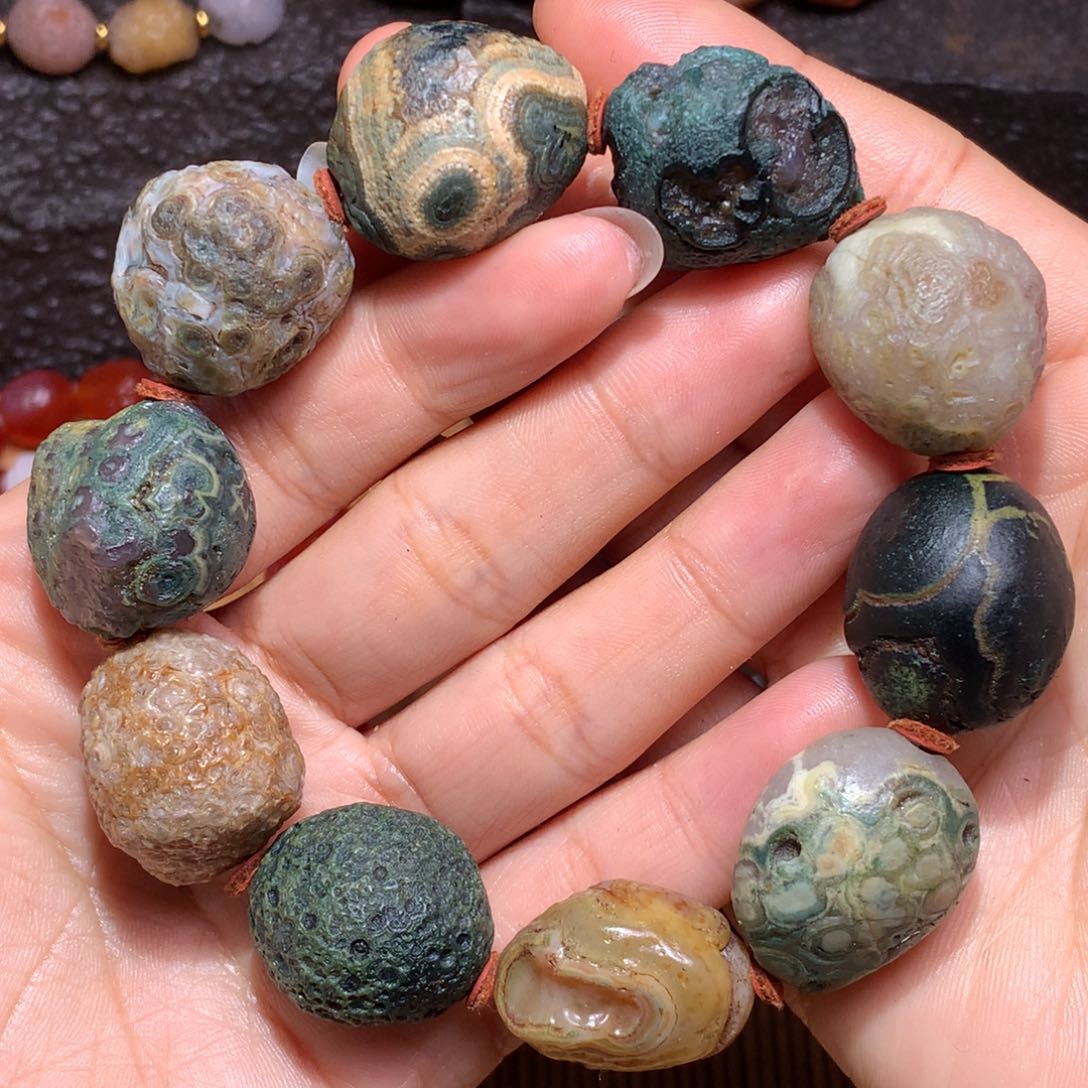 未镶嵌玛瑙/玉髓珠宝半成品