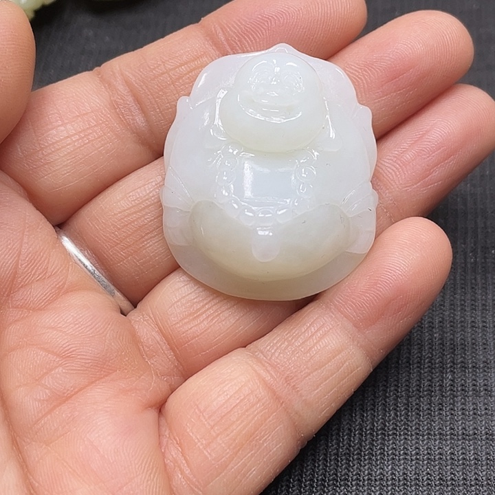 海***情和田玉（白玉）未镶嵌挂件