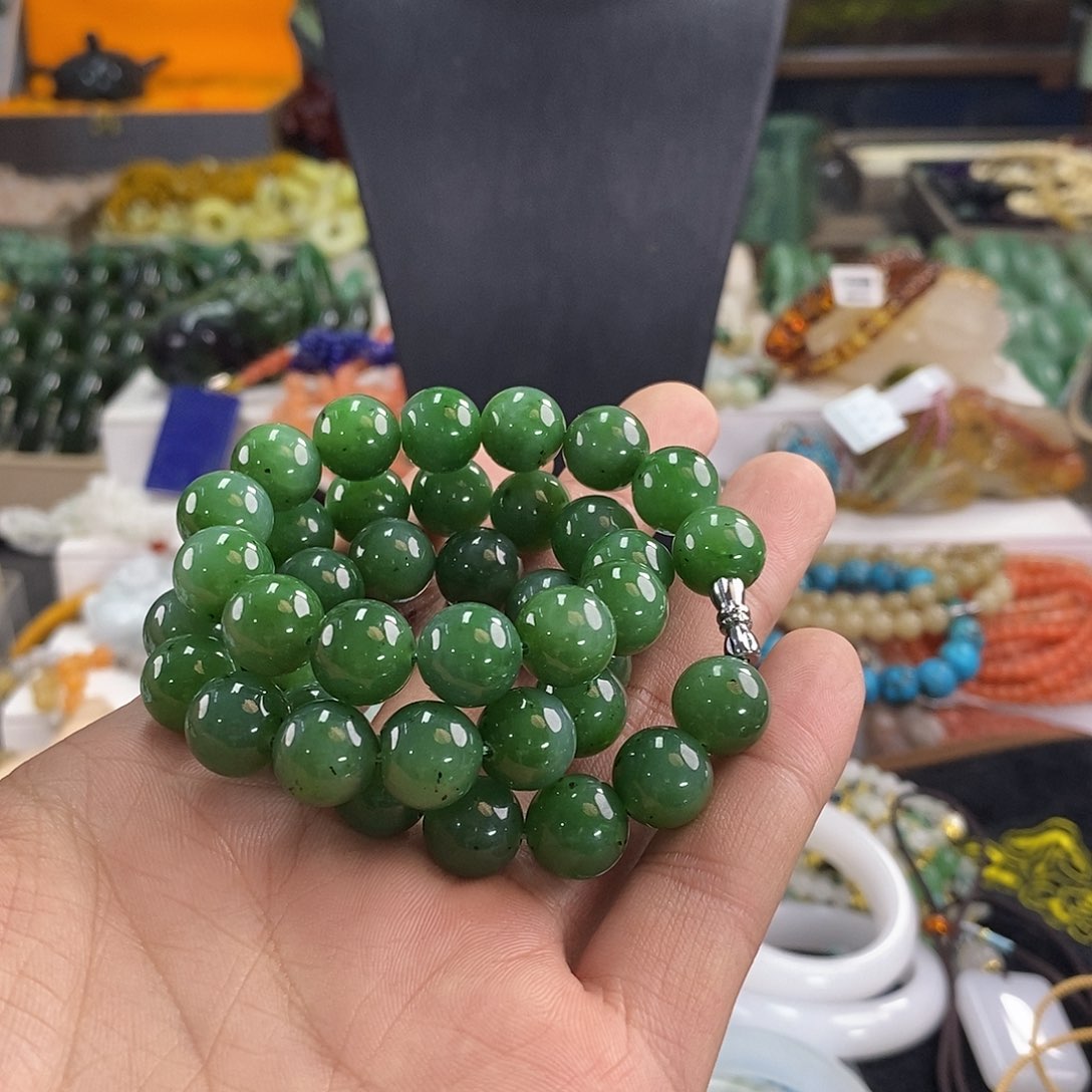 和田玉颈饰未镶嵌12项链