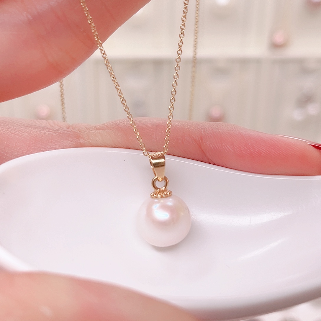淡水珍珠吊坠(赠链)合金