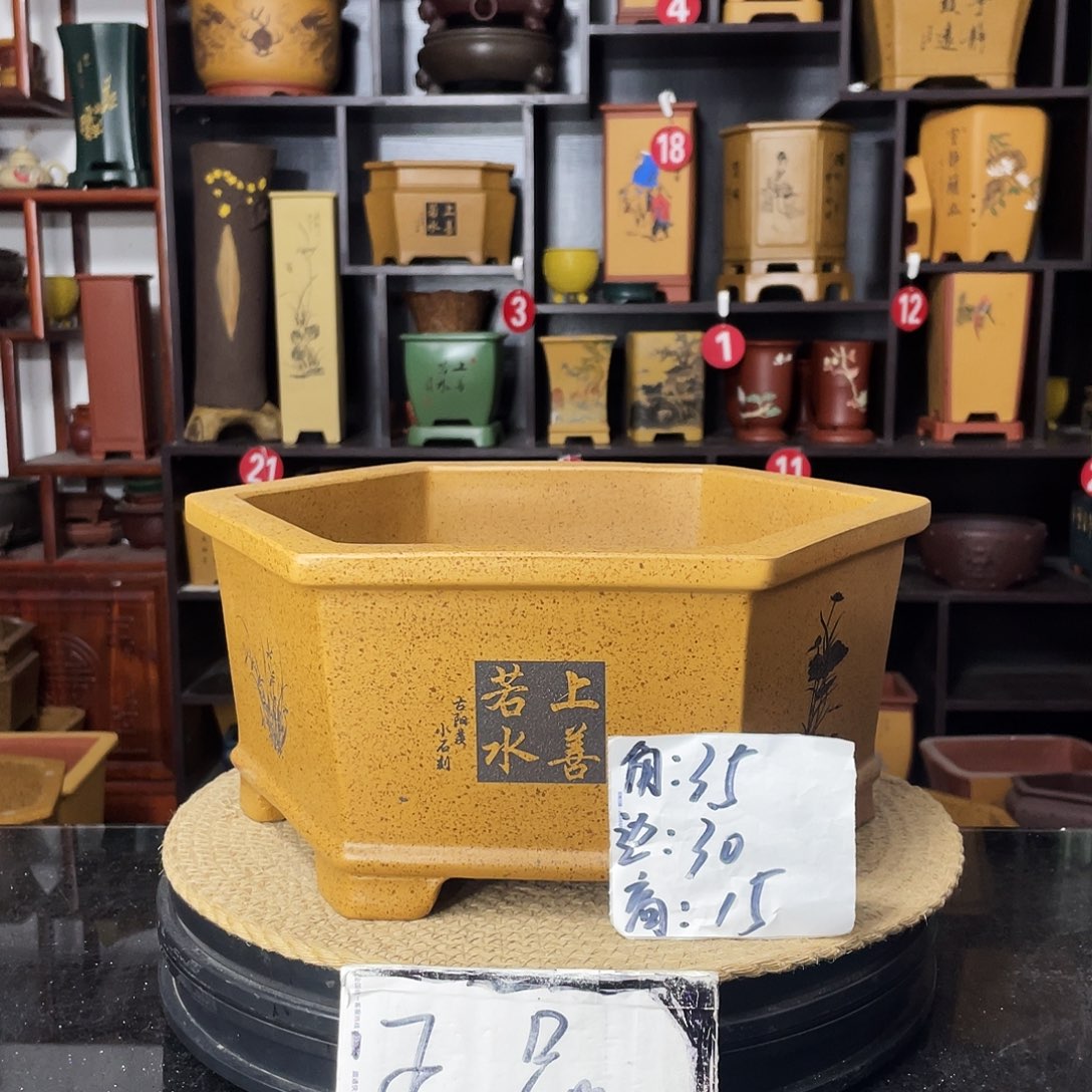 紫砂D-婉秋紫砂花盆