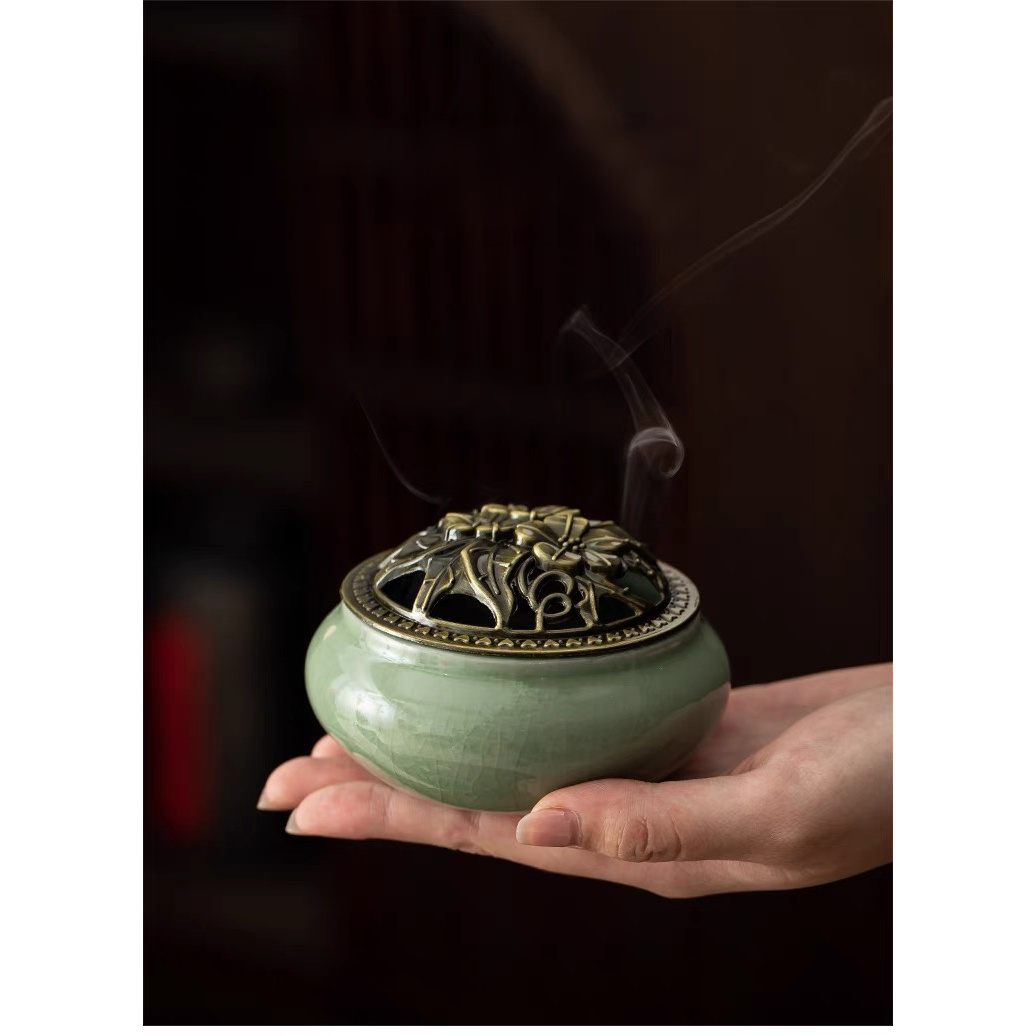 茶具HQ陶瓷闻香炉-0784