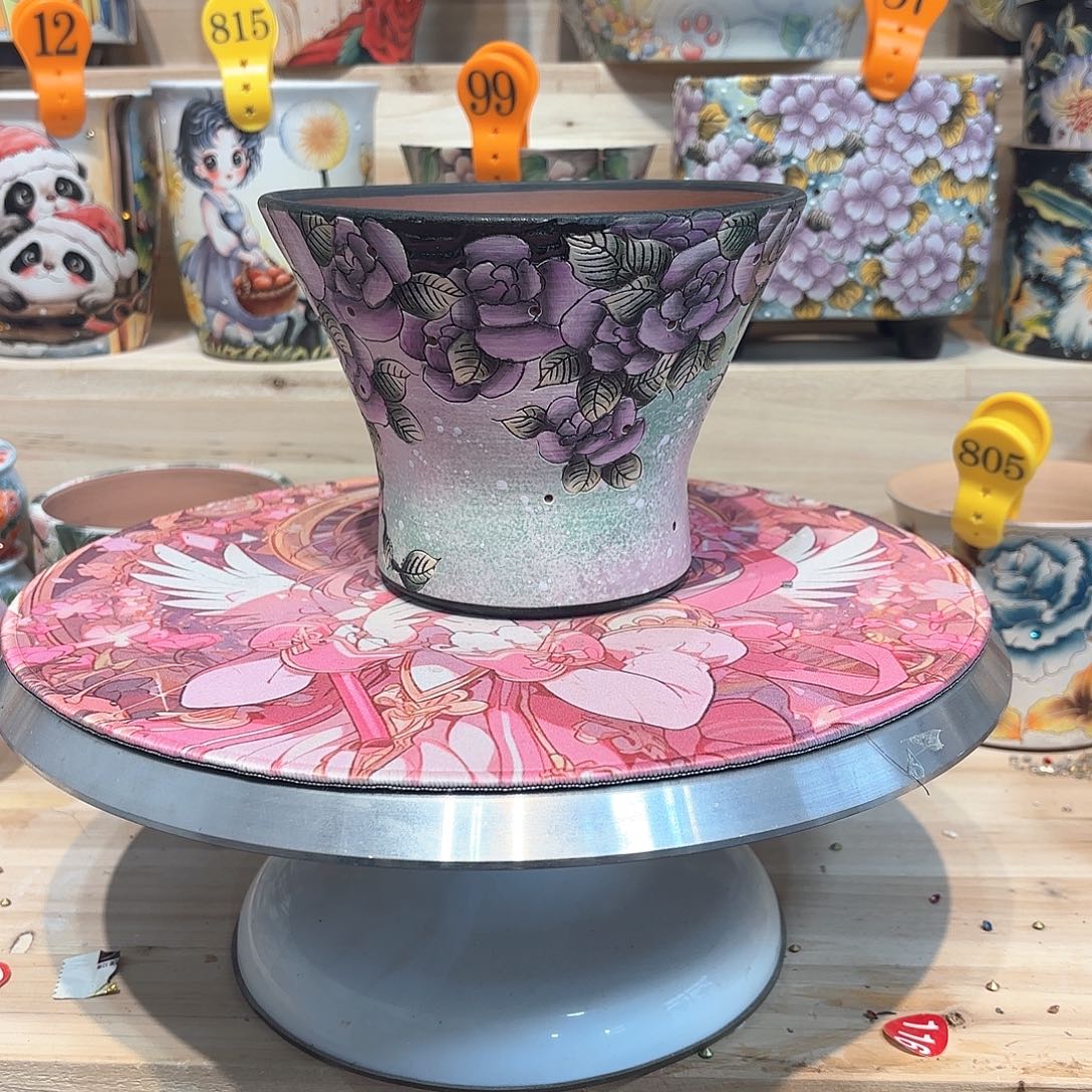 紫砂花盆手工花盆默认微瑕15/12