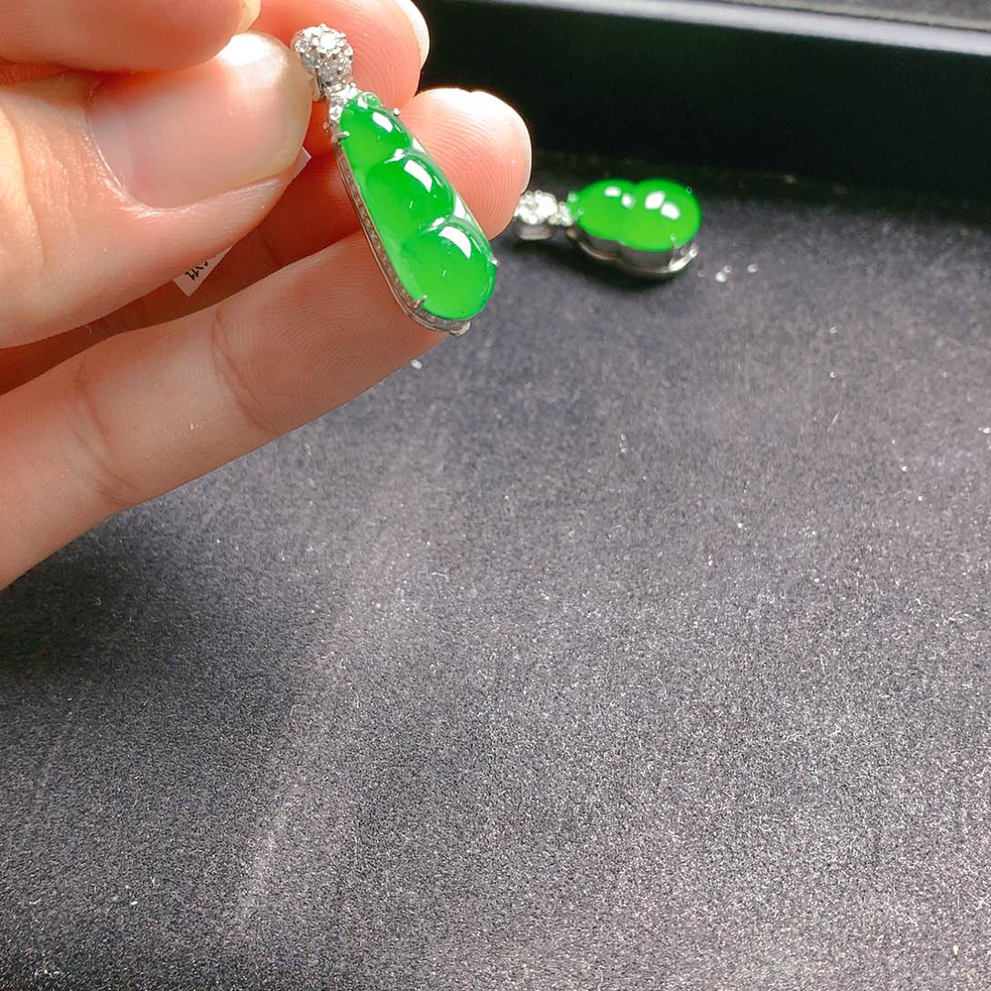 颈饰银S925镶嵌翡翠翡翠