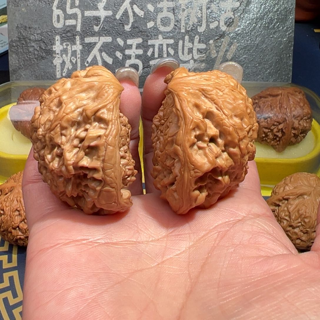 文玩核桃把件官帽聚宝盆47.5