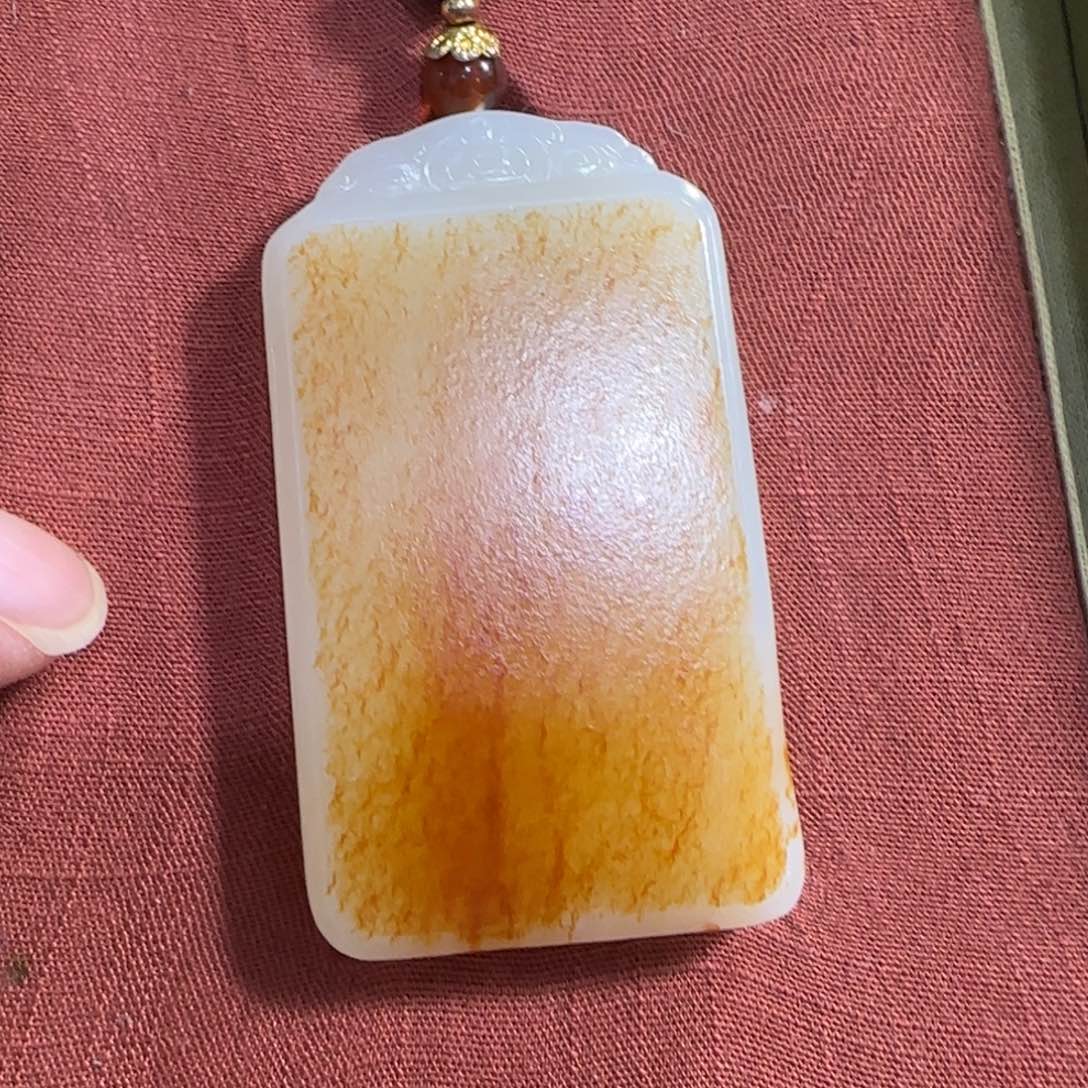 和田玉未镶嵌挂件田*叔