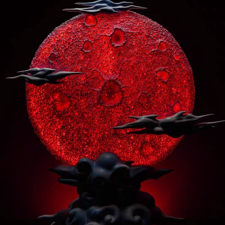 （Pang模玩）现货月亮灯配件万能搭配树脂翻模动漫雕像私人定制