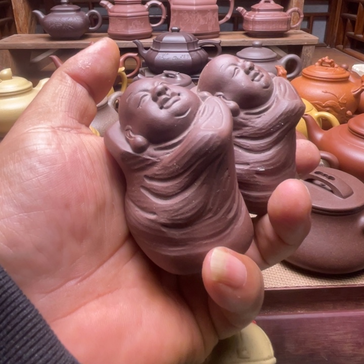 飘***飒茶壶段泥宜兴紫砂壶艺术品