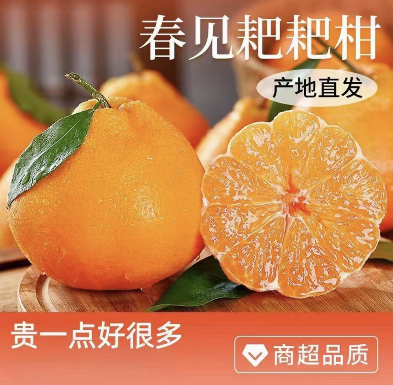 四川春见耙耙柑产地直发新鲜香甜多汁手剥水果【精品大果5斤】