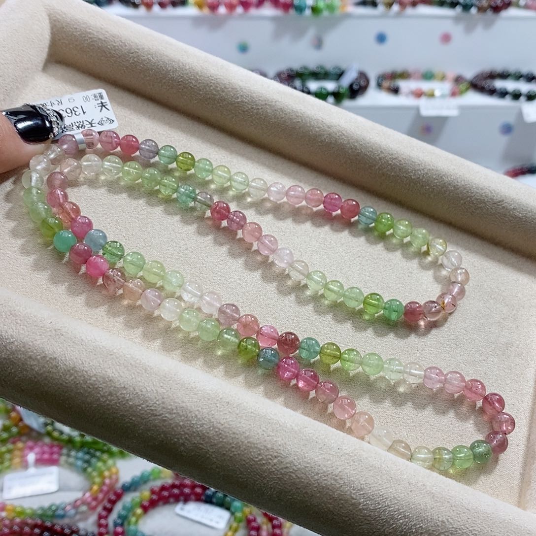 碧玺手链未镶嵌多样性发一条