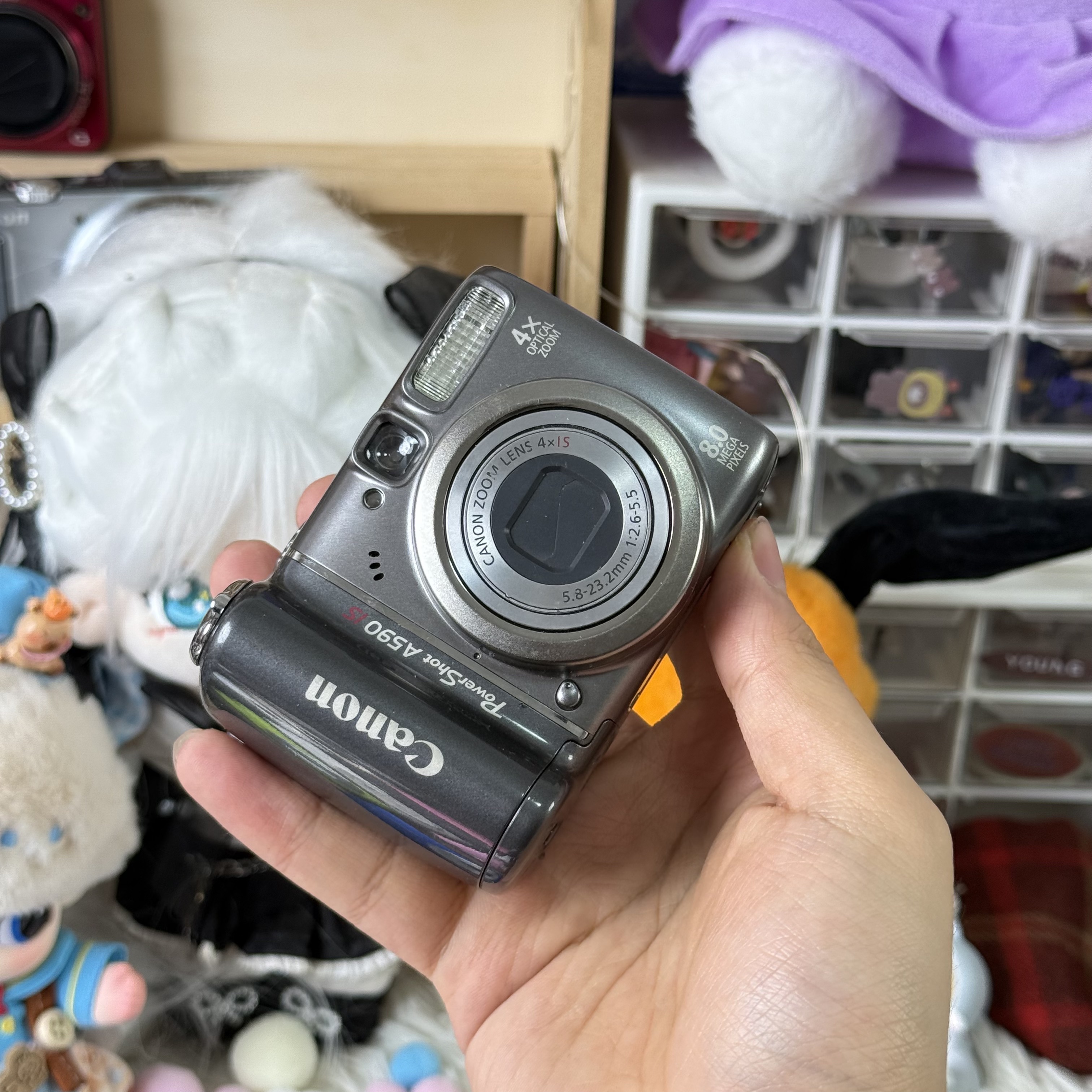 9新 Canon/佳能 佳能a590冷白皮柔焦人像神器冷白皮五号电池供电