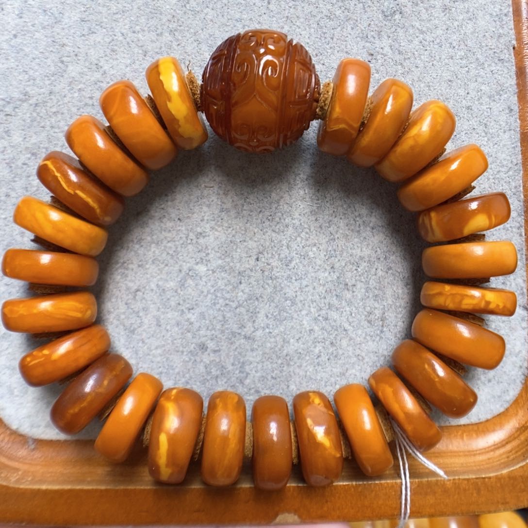 蜜蜡手串未镶嵌蜜蜡