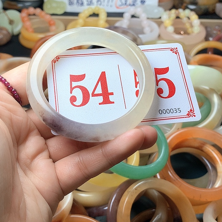 石英质玉（黄龙玉）未镶嵌手镯