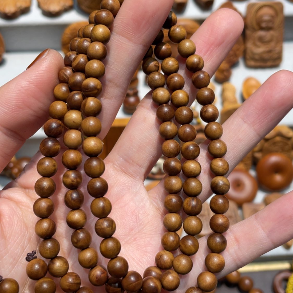 【闪购商品】檀香木手串/手链0.6×108微瑕