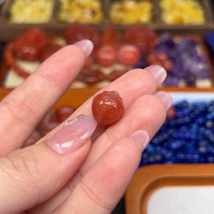 南红玛瑙未镶嵌吊坠(不含链)