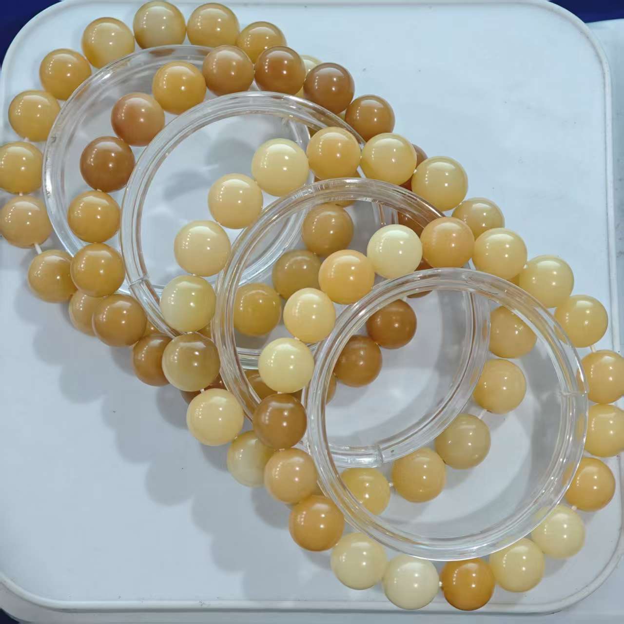 P168 菩提1.2cm左右圆珠手串（尺寸颜色多样性）