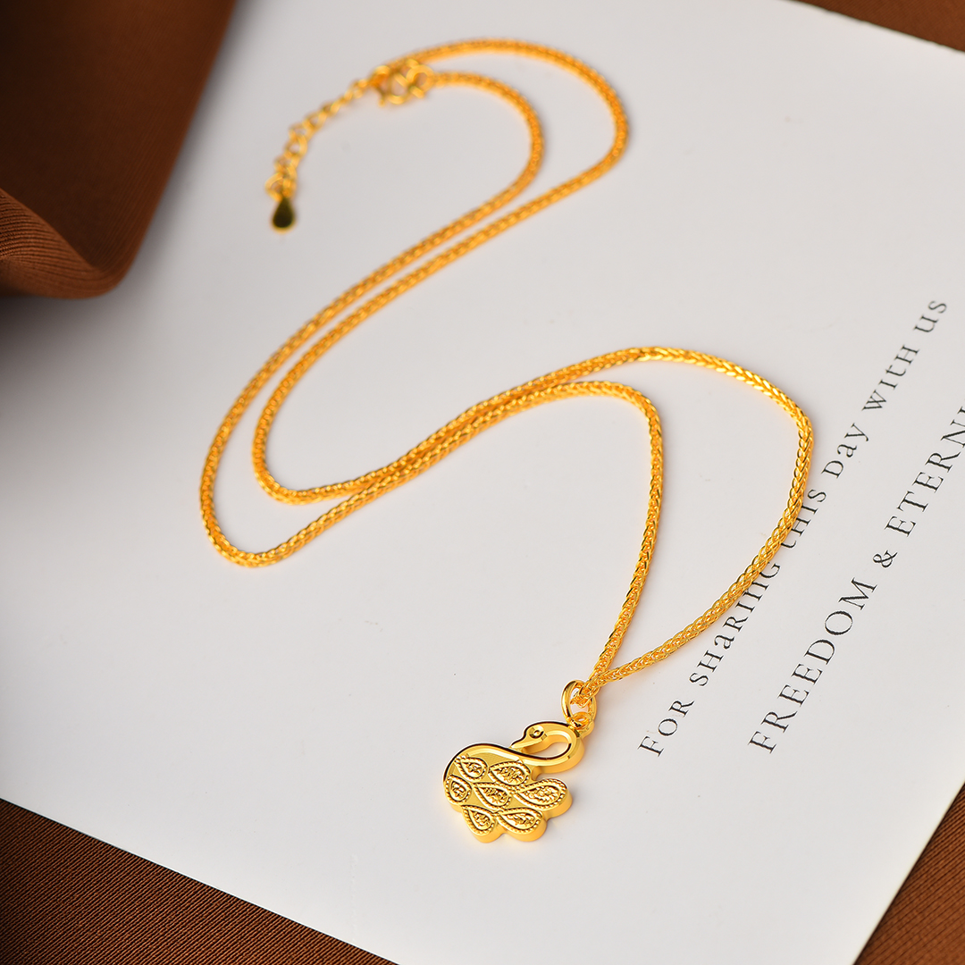 坠链均足银 【定制款】时尚百搭 天鹅吊坠项链 精致轻奢精美气质