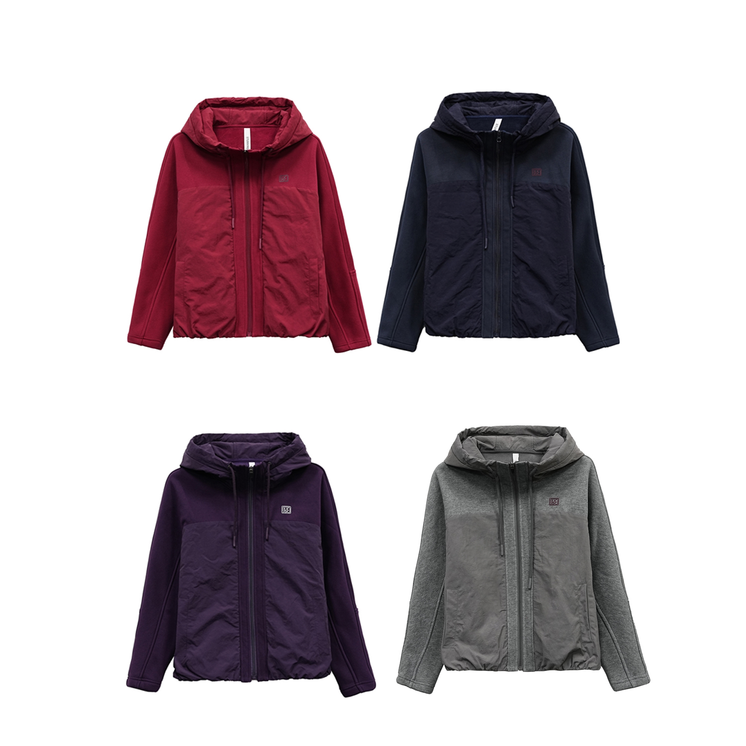 『绝色靖文』2F257A 秋冬加绒连帽保暖休闲短款时尚棉服外套