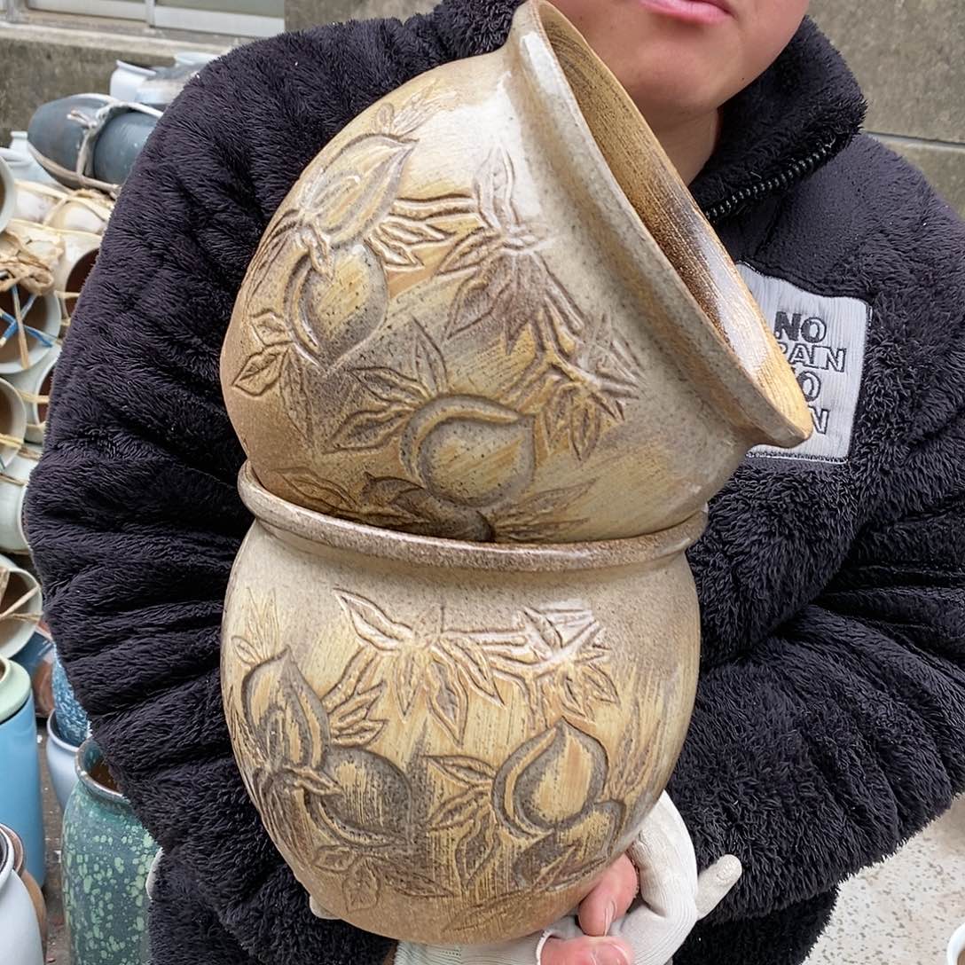 紫砂花盆正品口20高18