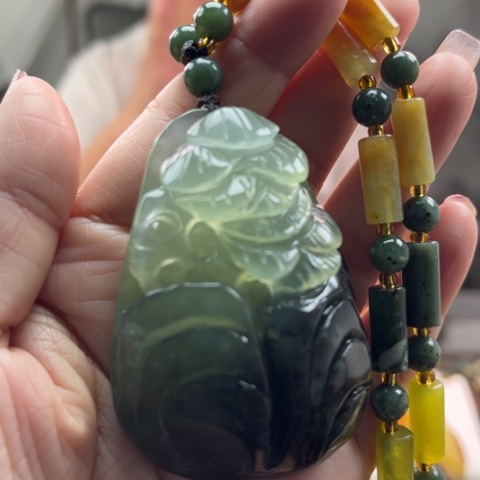 岫玉挂件未镶嵌挂件