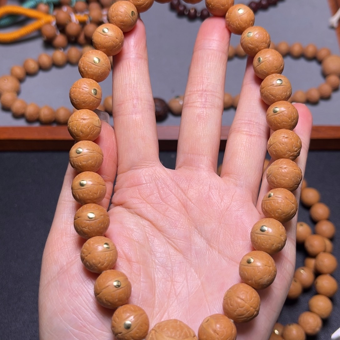 凤眼菩提吊坠12+mm2025精品铜钉手持