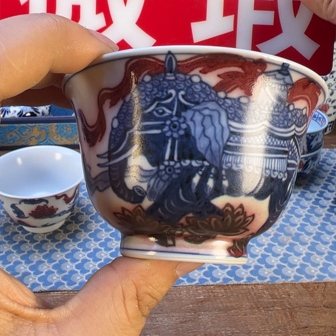 摆件景德镇茶器百宝箱微瑕