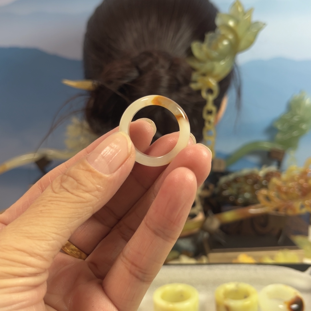 *****蛇纹石玉合金发饰