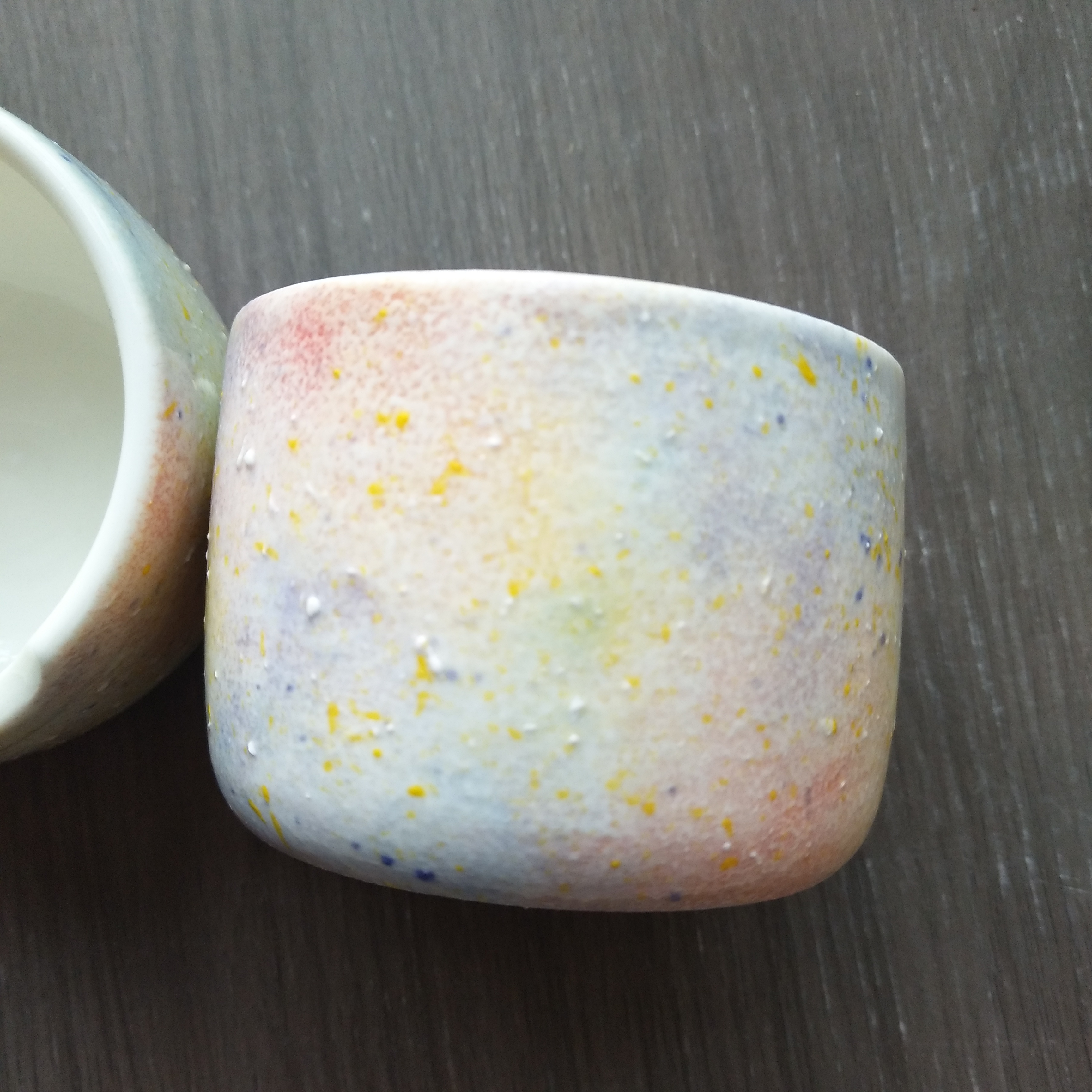 梦幻陶瓷水彩创意笔洗杯（高4.5cm）