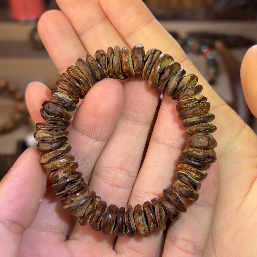沉香手串惠安算盘珠19克