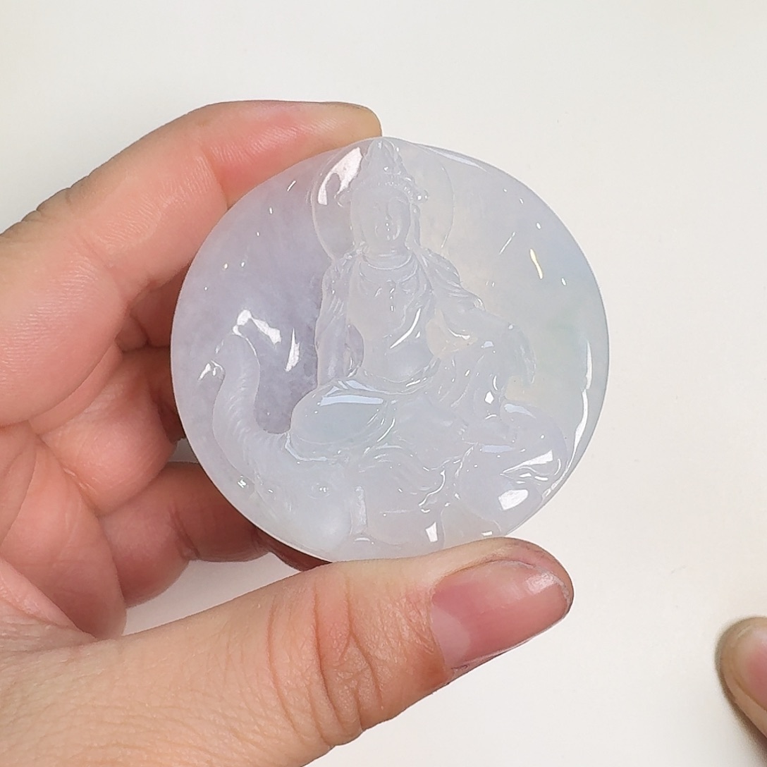 翡翠颈饰未镶嵌辞*普贤