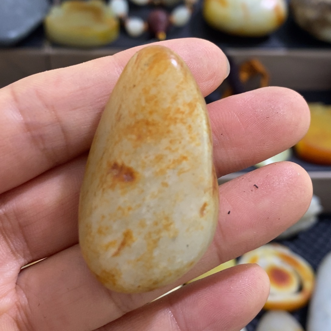 和田玉未镶嵌挂件1