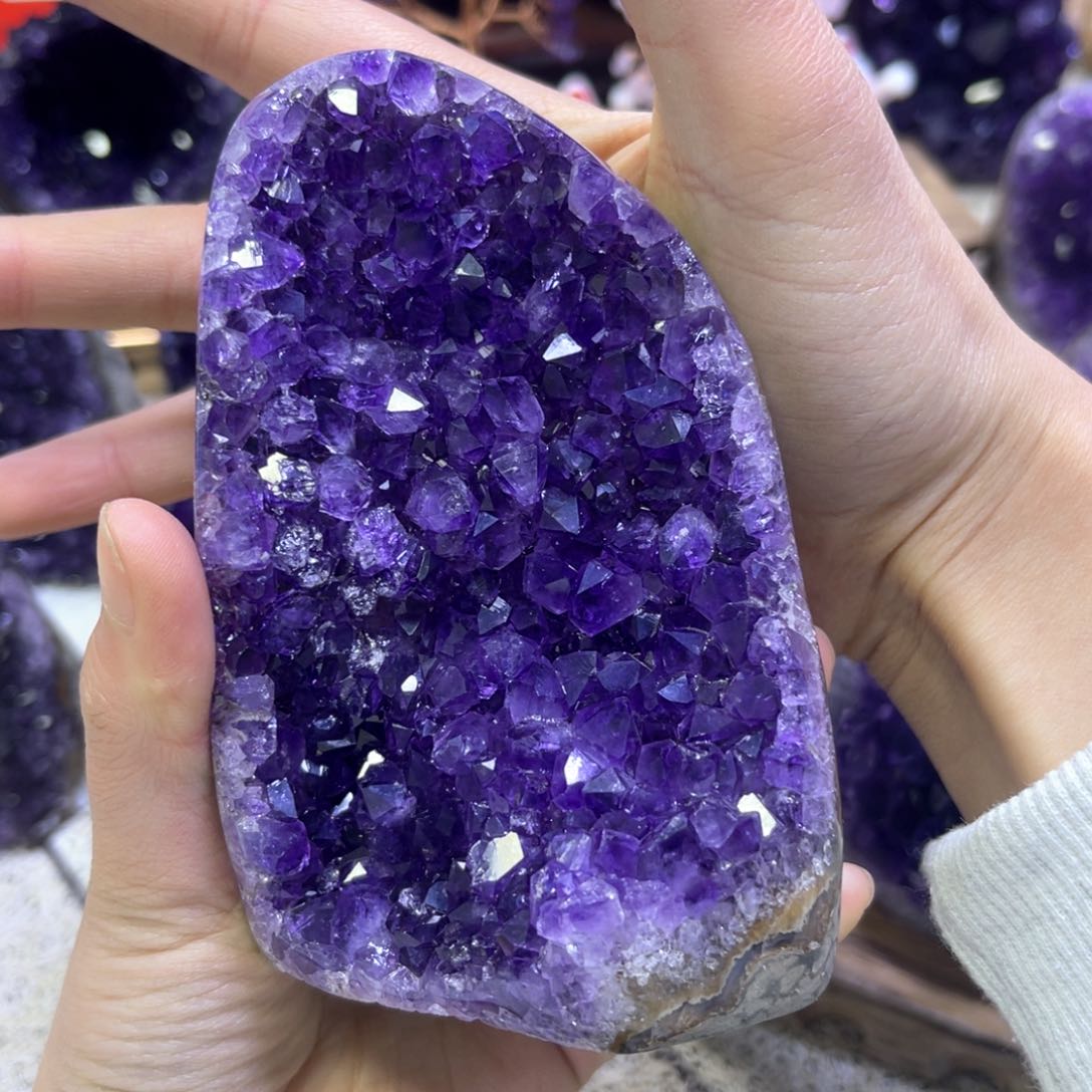 紫晶摆件未镶嵌紫水晶